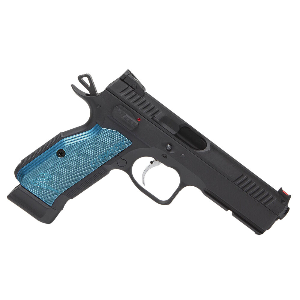 ASG CZ Shadow 2 Airsoft CO2 GBB Pistole ab 18 - Schwarz / Blau Bild 3