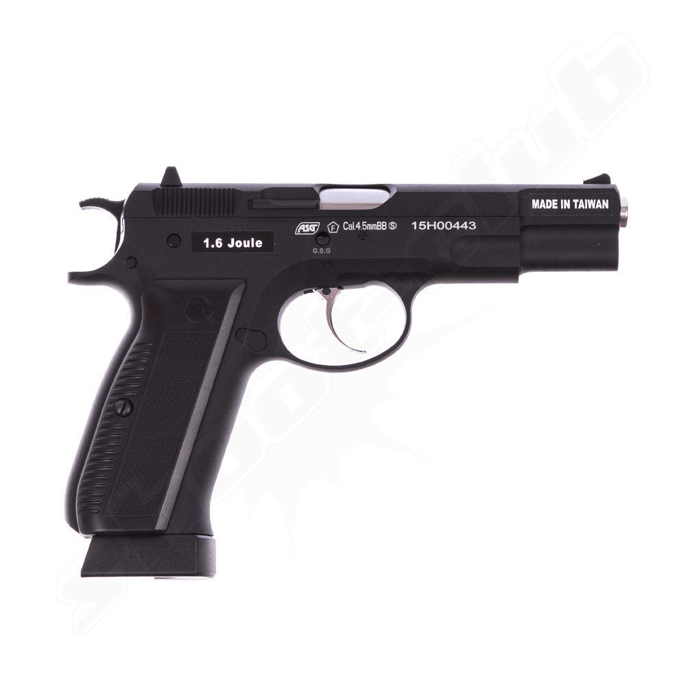 ASG CZ 75 Vollmetall CO2 Pistole - BlowBack / 4,5 mm BB Bild 2