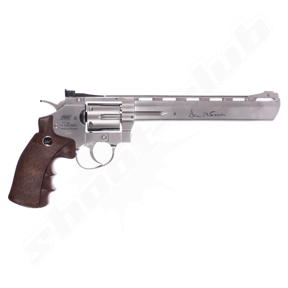 ASG Dan Wesson 8 Zoll Revolver silber im Kal. 4,5mm BB Bild 2