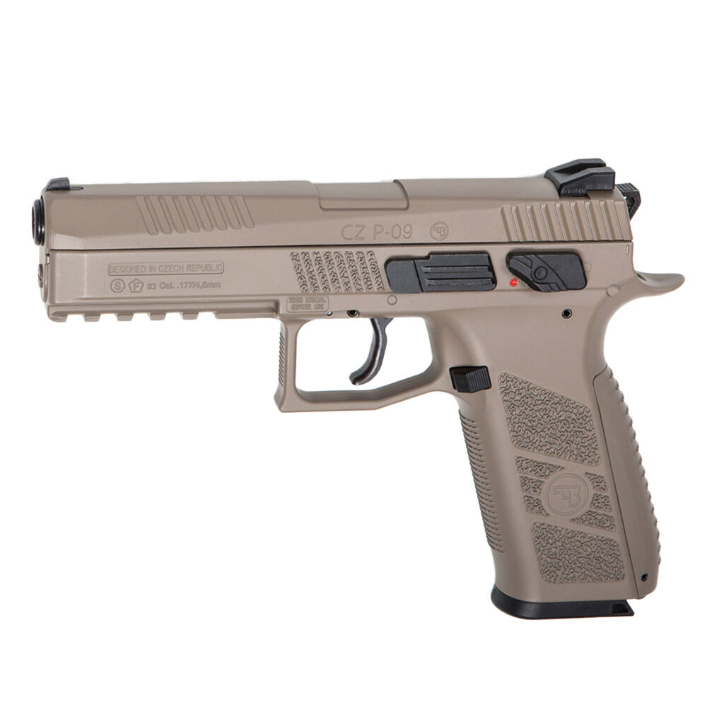 ASG CZ P-09 Full FDE CO2 Pistole Kaliber 4,5 mm Diabolos