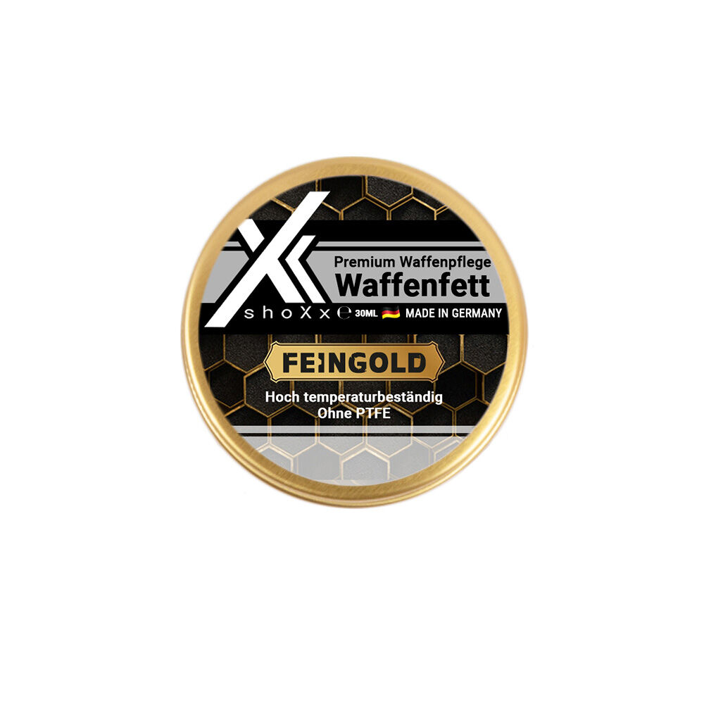 shoXx. Premium Waffenfett Feingold 30 ml - Schraubdose